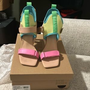Steve Madden heels multicolor